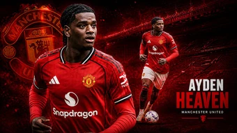 Ayden Heaven, 'đá tảng' tuổi 19 của MU