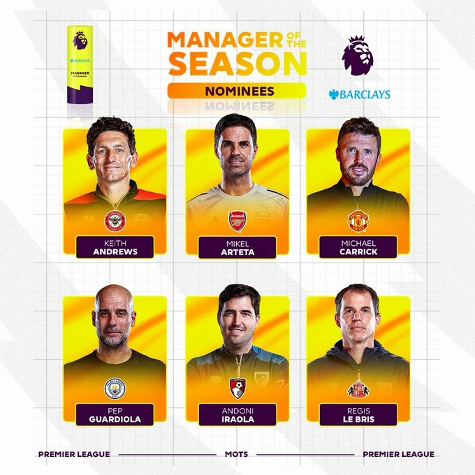 Carrick được đề cử HLV xuất sắc nhất Premier League Carrick được đề cử HLV xuất sắc nhất Premier League