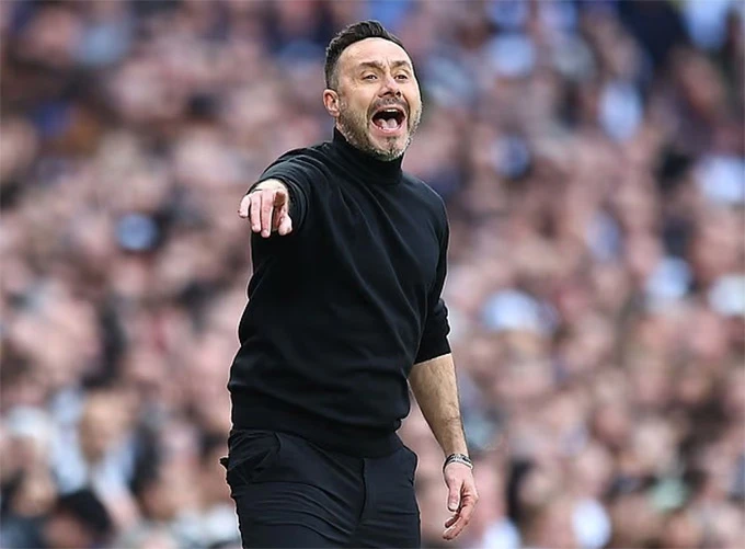 De Zerbi gửi thông điệp tới cầu thủ Tottenham: 'Ai hờn dỗi sẽ bị đuổi về nhà'