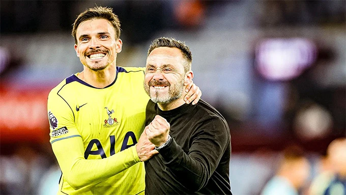 De Zerbi nói gì khi Tottenham thoát nhóm xuống hạng? De Zerbi nói gì khi Tottenham thoát nhóm xuống hạng?