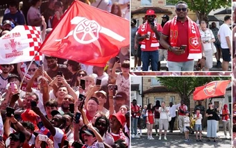 Fan Arsenal xếp hàng từ chiều để chờ Tottenham xuống hạng