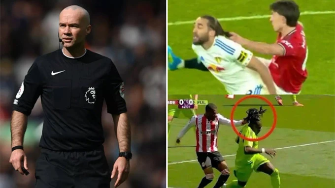 Fan MU phẫn nộ với trọng tài Paul Tierney: 'Kéo tóc thì đỏ, lúc khác lại… không sao?' Fan MU phẫn nộ với trọng tài Paul Tierney: 'Kéo tóc thì đỏ, lúc khác lại… không sao?'