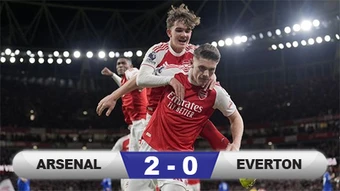 Kết quả Arsenal 2-0 Everton: Pháo thủ tiến gần chức vô địch