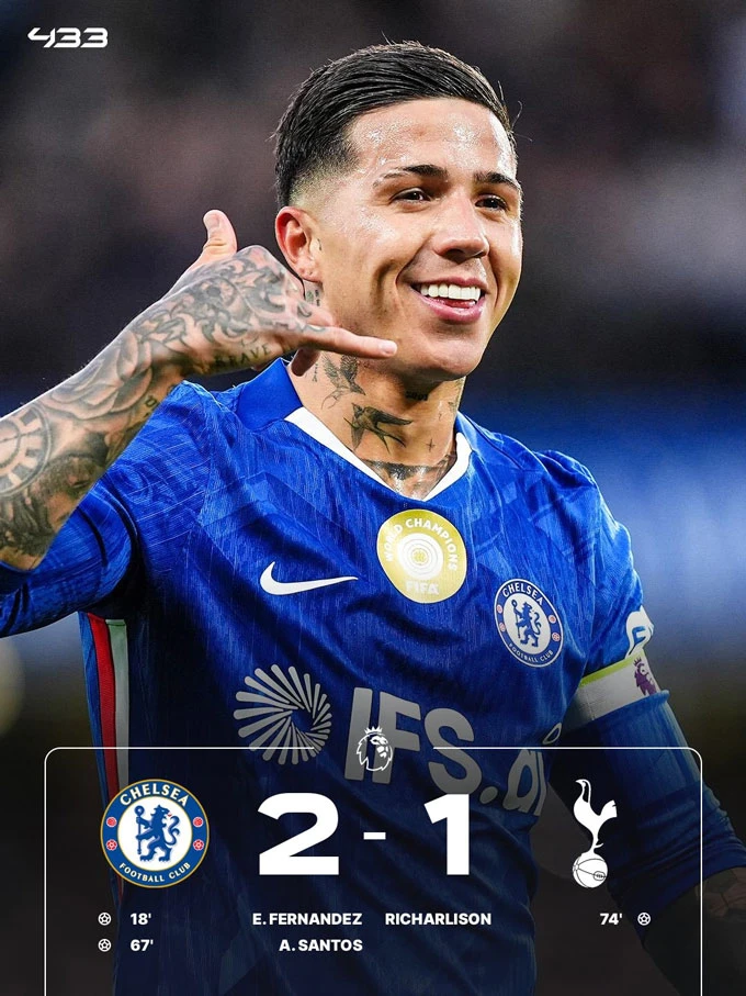 Kết quả Chelsea 2-1 Tottenham: Spurs lại rơi vào nguy hiểm Kết quả Chelsea 2-1 Tottenham: Spurs lại rơi vào nguy hiểm