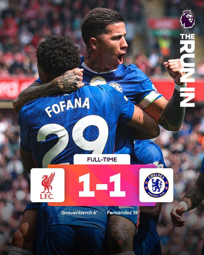 Kết quả Liverpool 1-1 Chelsea: Chia điểm vì VAR Kết quả Liverpool 1-1 Chelsea: Chia điểm vì VAR