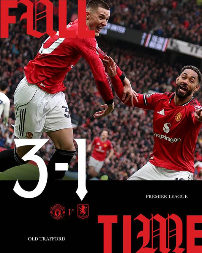 Kết quả MU 3-1 Aston Villa: Quỷ đỏ vững chắc top 3 Kết quả MU 3-1 Aston Villa: Quỷ đỏ vững chắc top 3