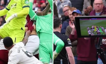 Lộ góc máy Gabriel kéo áo khiến West Ham mất bàn