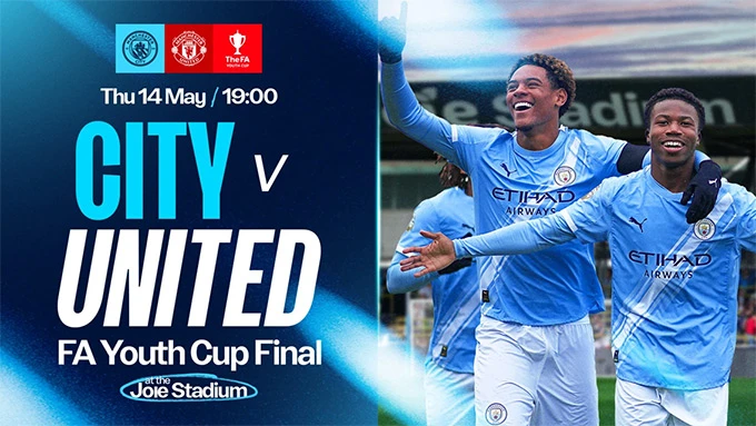 Man City 'chơi tiểu xảo' trước derby Manchester ở chung kết FA Youth Cup