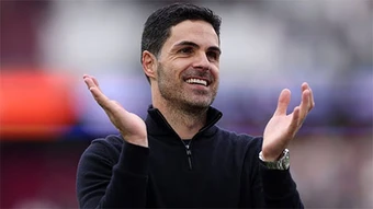 Mikel Arteta 'chúc mừng' các trọng tài vì 'dũng cảm' từ chối bàn gỡ của West Ham