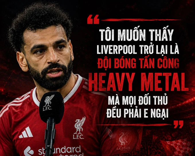 Mohamed Salah công kích lối chơi của Liverpool dưới thời Arne Slot