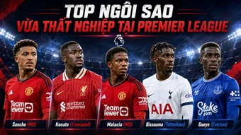 Top 10 ngôi sao Premier League vừa rơi vào cảnh thất nghiệp