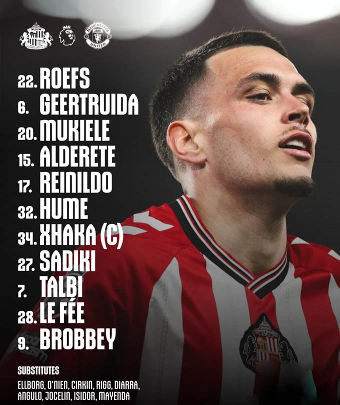 Trực tiếp Sunderland 0-0 MU: Quỷ đỏ hòa thất vọng Trực tiếp Sunderland 0-0 MU: Quỷ đỏ hòa thất vọng