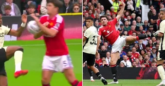 Vì sao bàn thắng của Man Utd được công nhận dù bóng chạm tay?