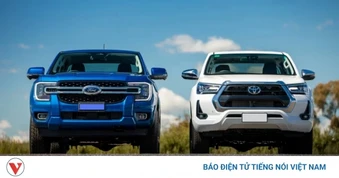 Top xe bán tải bán chạy nhất tháng 4/2026: Hilux vẫn chưa vượt được Ranger