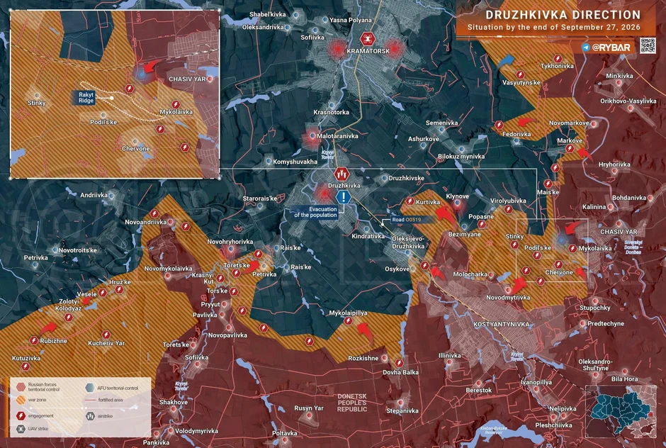 Chiến sự Ukraine 28/9: Cục diện vòng vây khổng lồ ở Kharkov đã ngã ngũ, Ukraine thất bại liên tiếp, bên bờ vực xóa sổ - Ukraine tất tay phản công Sloviansk, được ăn cả ngã về không