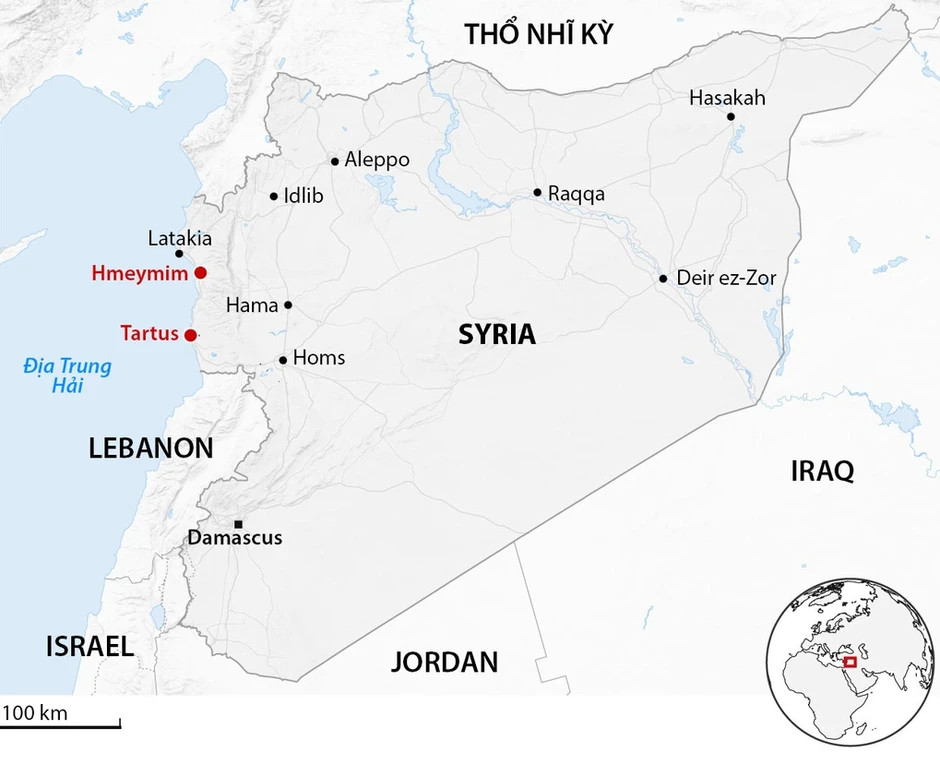 Lý do chính quyền mới của Syria không buộc Nga rút quân Lý do chính quyền mới của Syria không buộc Nga rút quân