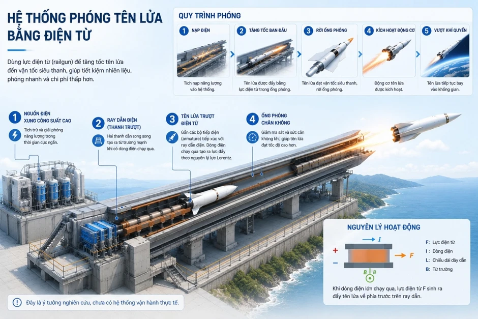 Tên lửa điện từ của Trung Quốc có khiến SpaceX lỗi thời? Tên lửa điện từ của Trung Quốc có khiến SpaceX lỗi thời?