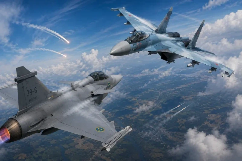 Tiêm kích Gripen sắp đến Ukraine, sát thủ Su-35 Nga đã chờ sẵn: Không chiến nảy lửa, liệu Su-35 có "bóp mũi" JAS-39 dễ dàng? Tiêm kích Gripen sắp đến Ukraine, sát thủ Su-35 Nga đã chờ sẵn: Không chiến nảy lửa, liệu Su-35 có "bóp mũi" JAS-39 dễ dàng?