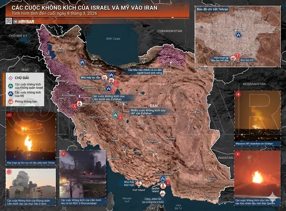 Toàn cảnh xung đột Trung Đông: Tên lửa Iran xé toạc bầu trời, phòng không Israel "tắt điện" bất lực - Mưa đen khủng khiếp xảy ra ở Iran Toàn cảnh xung đột Trung Đông: Tên lửa Iran xé toạc bầu trời, phòng không Israel "tắt điện" bất lực - Mưa đen khủng khiếp xảy ra ở Iran