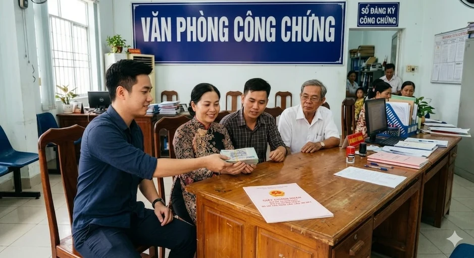 1 vụ công chứng hợp đồng chuyển nhượng quyền sử dụng đất giả chữ ký bên bán 1 vụ công chứng hợp đồng chuyển nhượng quyền sử dụng đất giả chữ ký bên bán