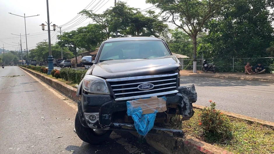 2 thanh niên không biết lái xe đi trộm ô tô rồi leo cây dừa để trốn