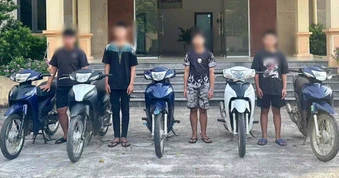 3 thiếu niên tham gia 5 vụ trộm xe máy