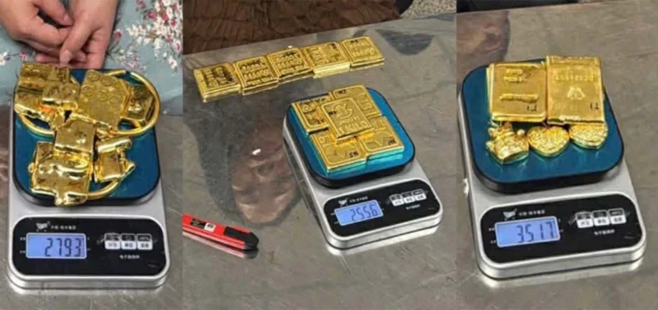 4 người giấu hơn 12 kg vàng ở 'chỗ kín', nhập cảnh Việt Nam 4 người giấu hơn 12 kg vàng ở 'chỗ kín', nhập cảnh Việt Nam