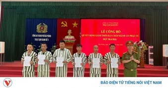 47 phạm nhân tại Trại tạm giam số 1 CATP Hải Phòng được giảm án