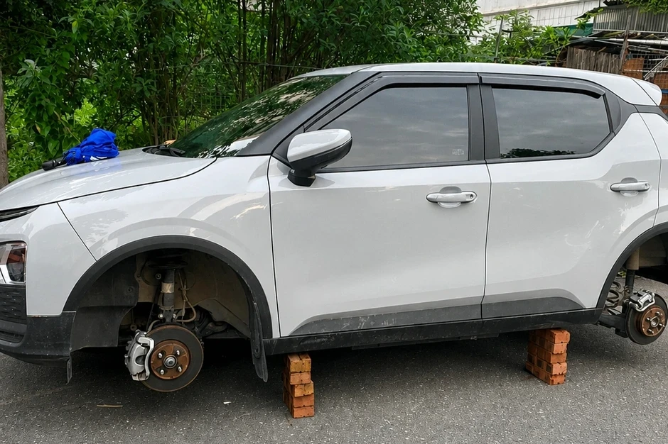 6 giờ truy xét người kê gạch, tháo trộm bánh ô tô trong khu đô thị ở Hà Nội 6 giờ truy xét người kê gạch, tháo trộm bánh ô tô trong khu đô thị ở Hà Nội