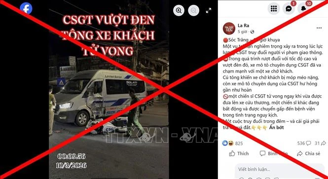 Bác bỏ thông tin sai sự thật về xe của lực lượng Cảnh sát giao thông gây tai nạn Bác bỏ thông tin sai sự thật về xe của lực lượng Cảnh sát giao thông gây tai nạn