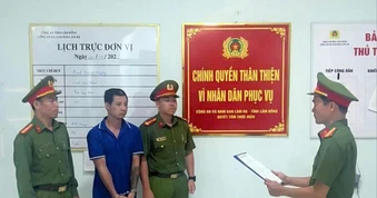 Bắt giam con rể dùng dao bầu tấn công gia đình vợ tại Lâm Hà