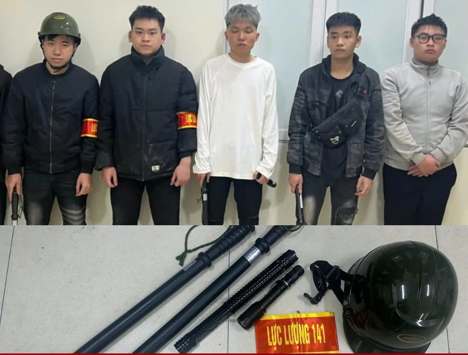 Bắt giữ nhóm thanh niên giả danh lực lượng 141 tại Hà Nội Bắt giữ nhóm thanh niên giả danh lực lượng 141 tại Hà Nội
