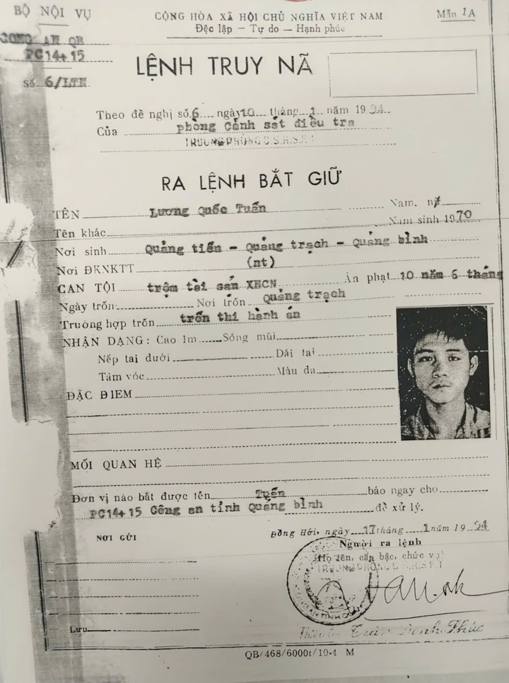 Bắt người đàn ông trốn truy nã 32 năm, từng trộm súng tại đồn biên phòng Bắt người đàn ông trốn truy nã 32 năm, từng trộm súng tại đồn biên phòng