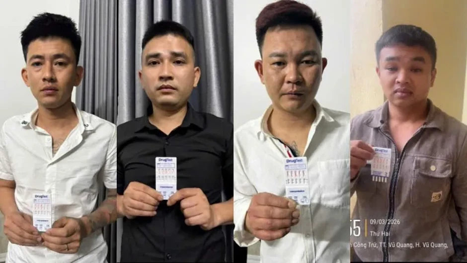 Bắt nhóm 5 người mua bán, sử dụng ma túy ở Hà Tĩnh Bắt nhóm 5 người mua bán, sử dụng ma túy ở Hà Tĩnh