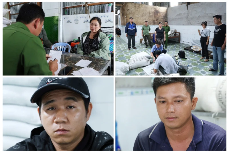 Bắt quả tang vụ sản xuất, vận chuyển phân bón trái phép Bắt quả tang vụ sản xuất, vận chuyển phân bón trái phép