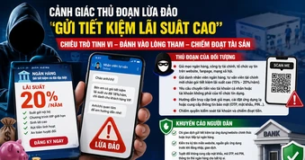 Bẫy lừa đảo gửi tiết kiệm lãi suất cao giăng khắp mạng xã hội