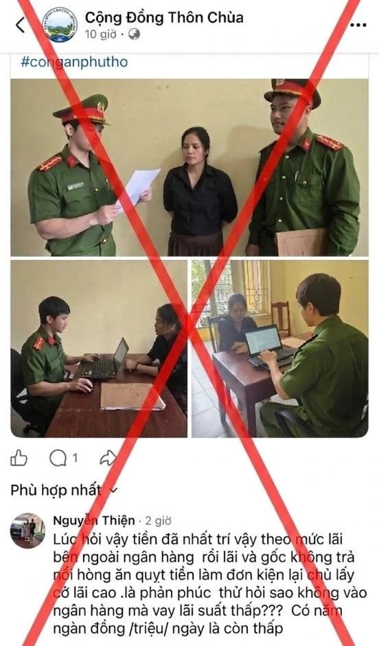 Bị phạt 12,5 triệu đồng vì bình luận cổ súy hành vi cho vay lãi nặng Bị phạt 12,5 triệu đồng vì bình luận cổ súy hành vi cho vay lãi nặng