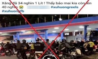 Bị phạt 7,5 triệu đồng vì loan tin 'xăng đã lên 34.000 đồng'
