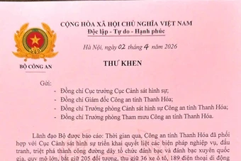Bộ Công an gửi thư khen các đơn vị triệt xóa đường dây đá gà 1.200 tỉ đồng