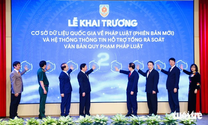 Bộ Tư pháp khai trương Cơ sở dữ liệu quốc gia về pháp luật phiên bản mới Bộ Tư pháp khai trương Cơ sở dữ liệu quốc gia về pháp luật phiên bản mới