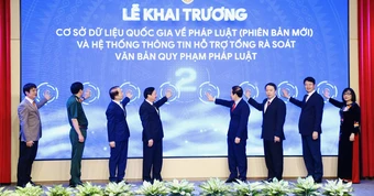 Bộ Tư pháp khai trương Cơ sở dữ liệu quốc gia về pháp luật phiên bản mới