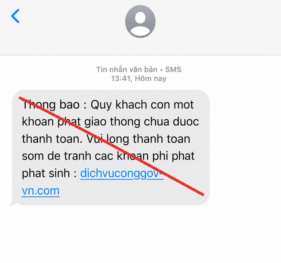 Cảnh báo bẫy lừa đảo từ tin nhắn vi phạm giao thông Cảnh báo bẫy lừa đảo từ tin nhắn vi phạm giao thông