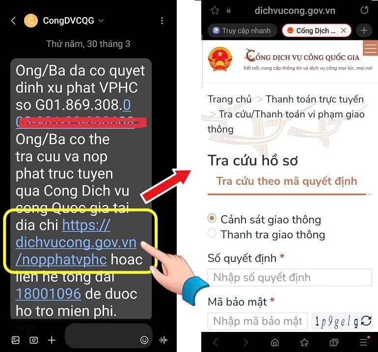 Cảnh báo bẫy lừa đảo từ tin nhắn vi phạm giao thông Cảnh báo bẫy lừa đảo từ tin nhắn vi phạm giao thông