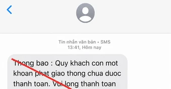 Cảnh báo bẫy lừa đảo từ tin nhắn vi phạm giao thông