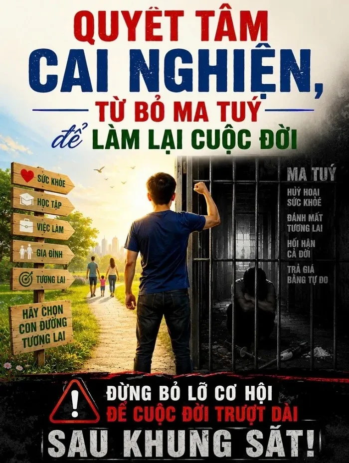 Cảnh báo tái sử dụng ma túy khi đang cai nghiện hoặc quản lý sau cai sẽ bị xử lý hình sự Cảnh báo tái sử dụng ma túy khi đang cai nghiện hoặc quản lý sau cai sẽ bị xử lý hình sự
