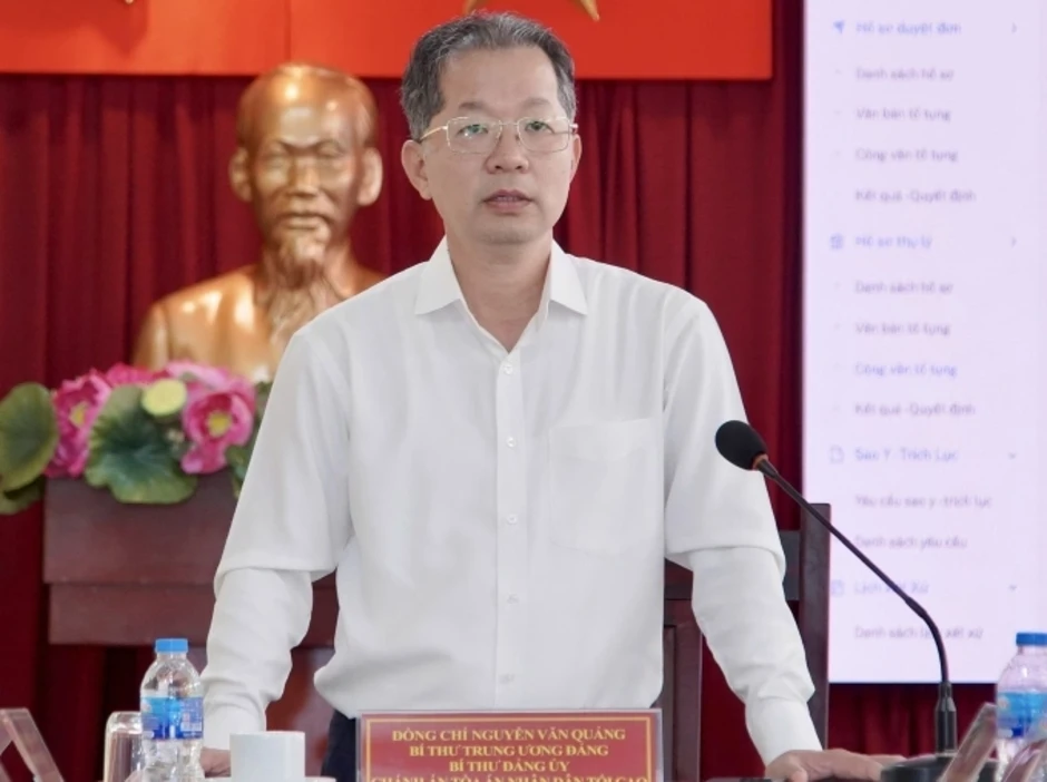 Chánh án TAND Tối cao: 'Cần nhân rộng mô hình tòa án điện tử tại TP HCM' Chánh án TAND Tối cao: 'Cần nhân rộng mô hình tòa án điện tử tại TP HCM'
