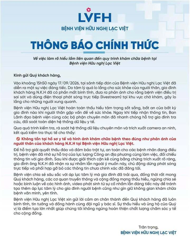 Con nói dối mang thai, bố bị bắt vì livestream vu khống bệnh viện Con nói dối mang thai, bố bị bắt vì livestream vu khống bệnh viện