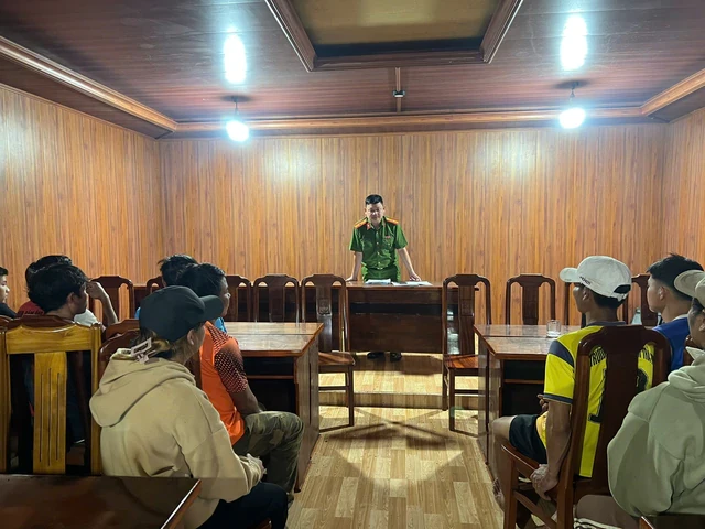 Công an bất ngờ kiểm tra 39 người tại các vườn sâm Ngọc Linh