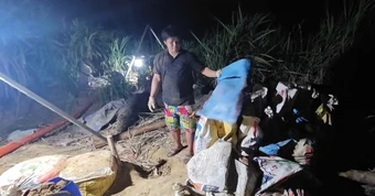 Công an điều tra vụ nghi làm hầm vàng trái phép trong rẫy mía