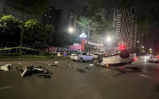 Công an Hà Nội tạm giữ hình sự tài xế gây tai nạn liên hoàn trên phố Trung Kính